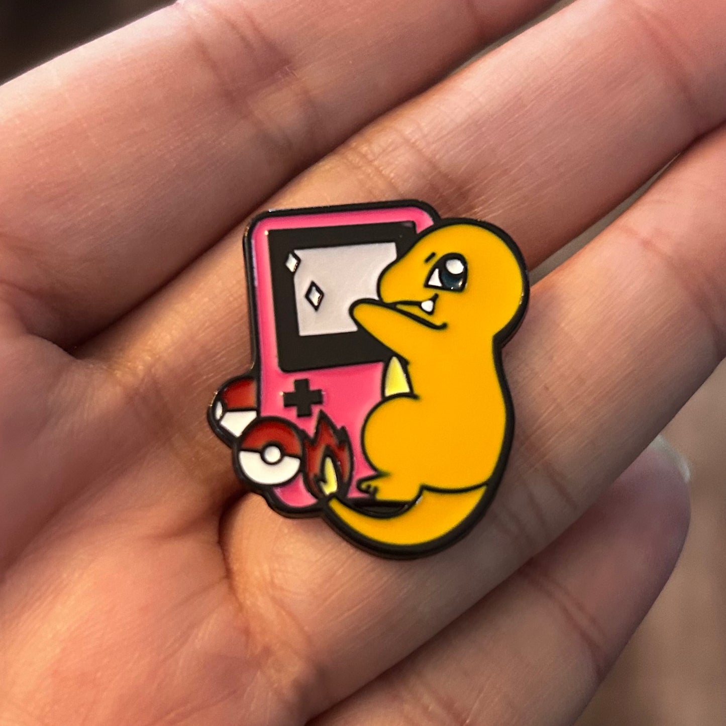 Charmander Gameboy Enamel Pini