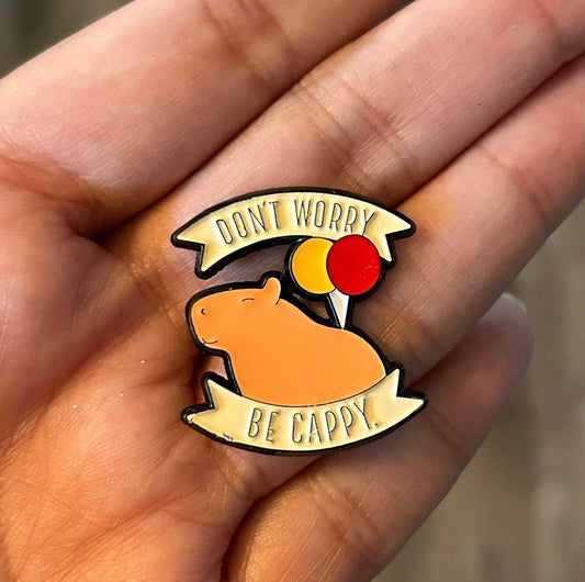 Don't Worry Be Cappy Enamel Pin