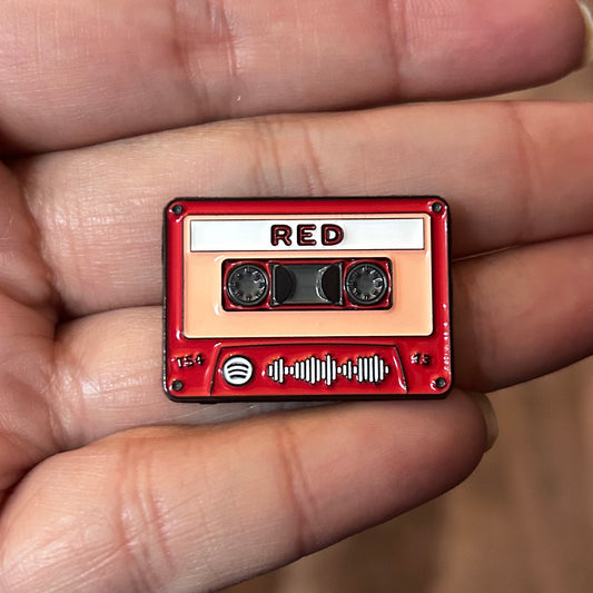 Swifties Red Cassette Enamel Pin