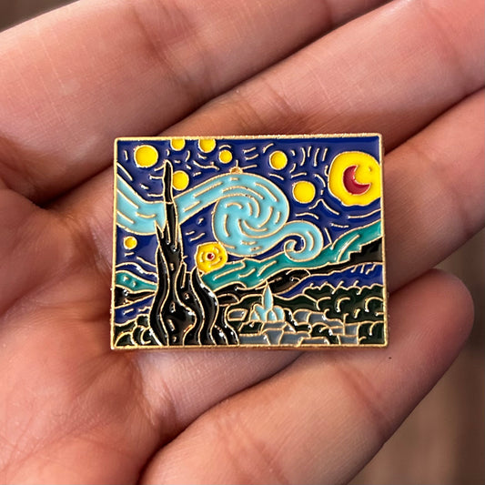 Van Gogh Starry Night Enamel Pin