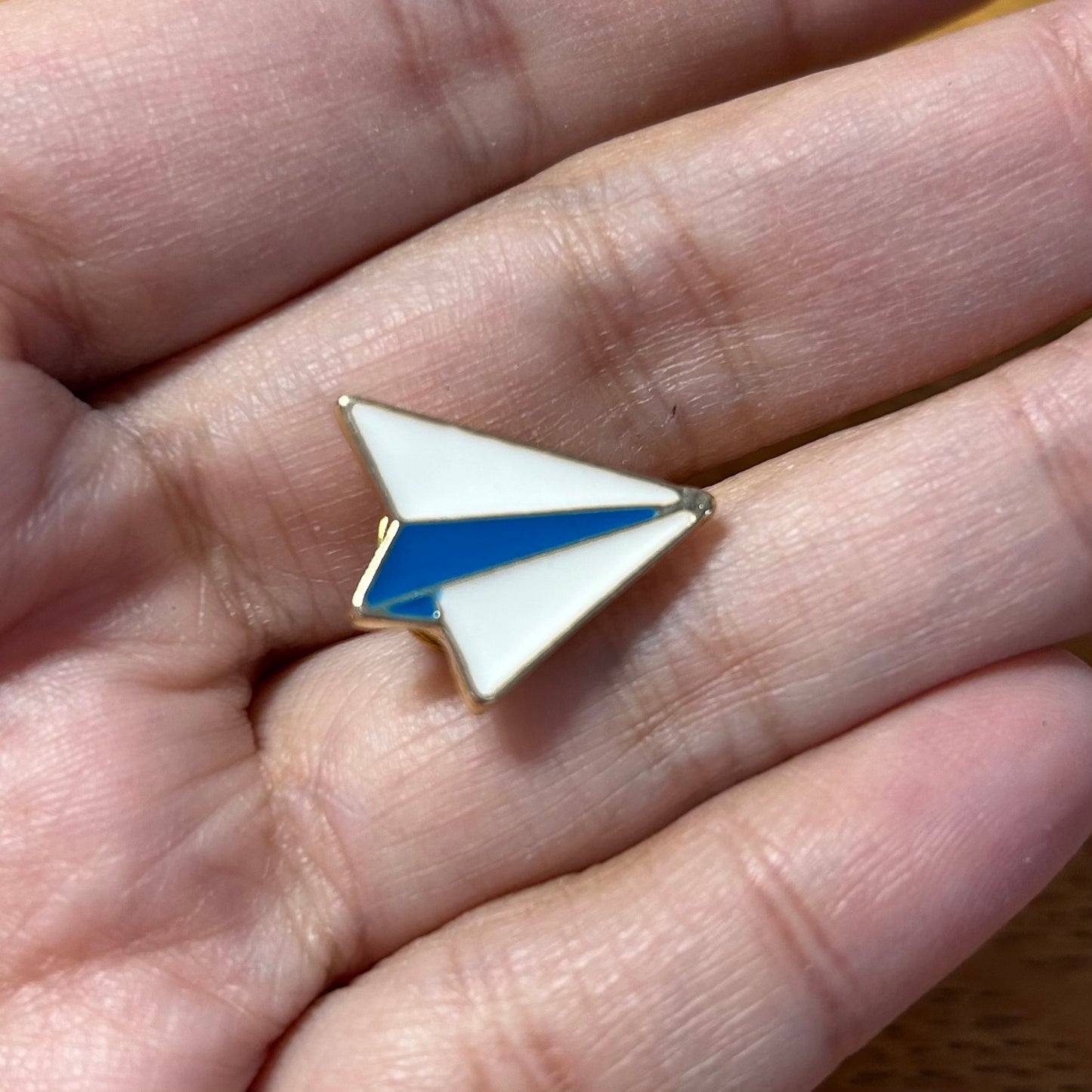 Paper Airplane Enamel Pin