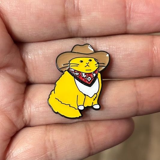 Cowboy Cat Enamel Pin