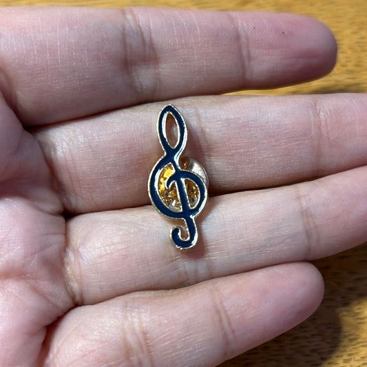 Treble Clef Enamel Pin