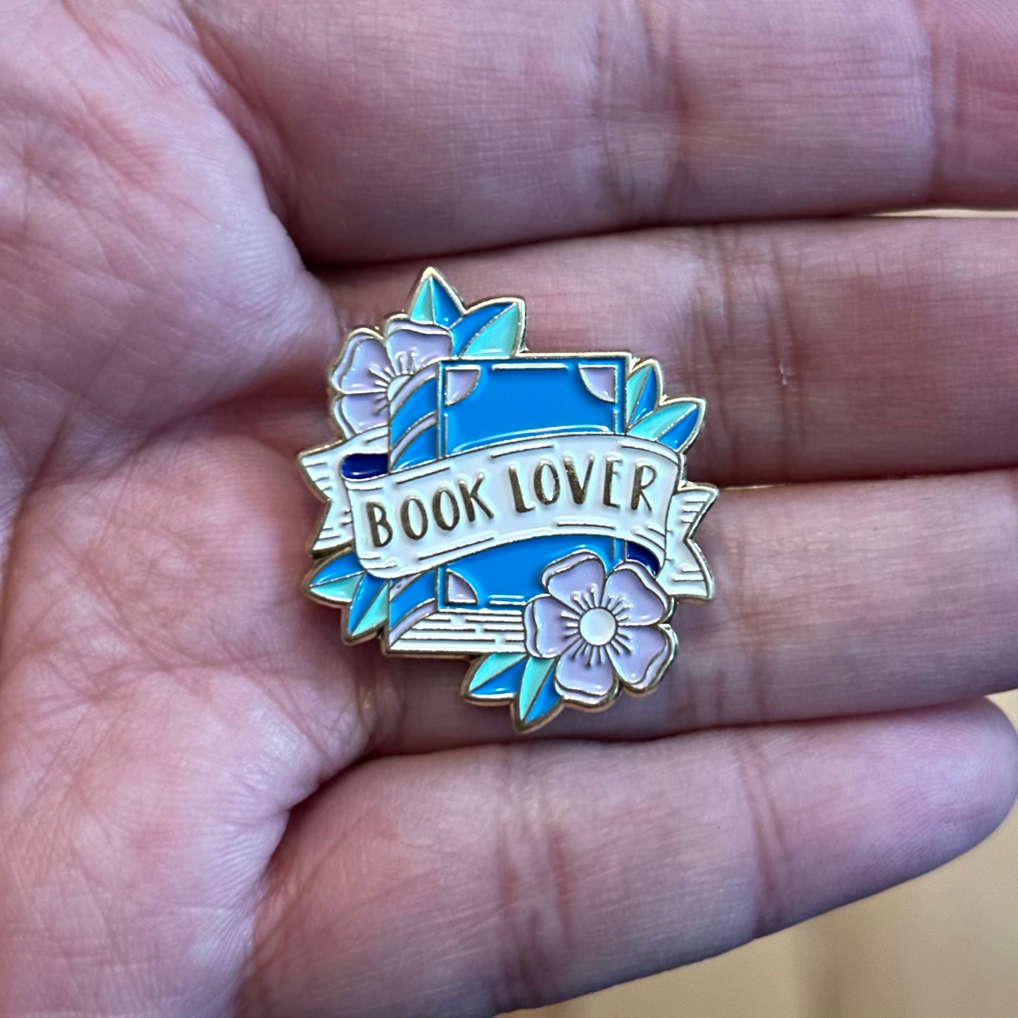 Book Lover Enamel Pin