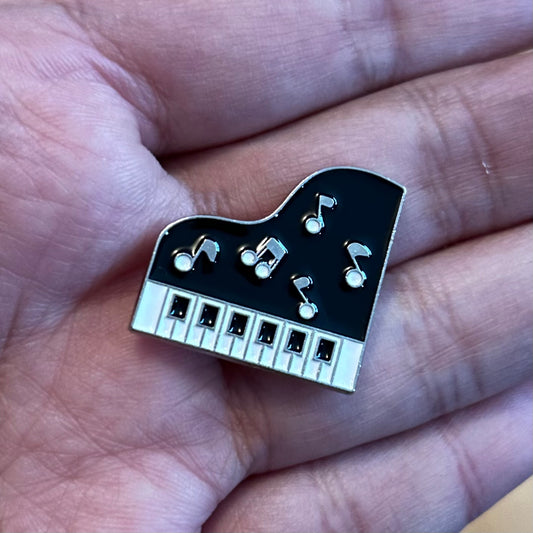 Grand Piano Enamel Pin