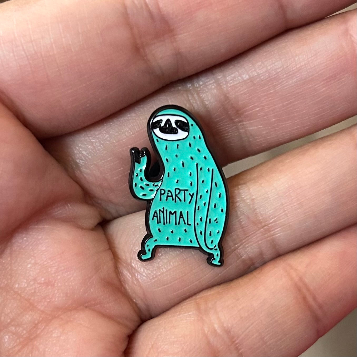 Party Sloth Enamel Pin