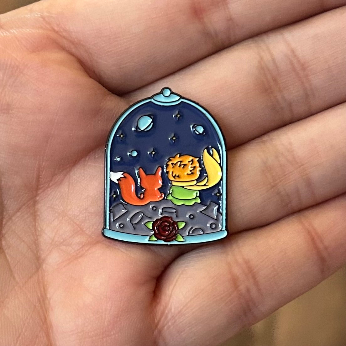 The Little Prince Prince Jar Enamel Pin