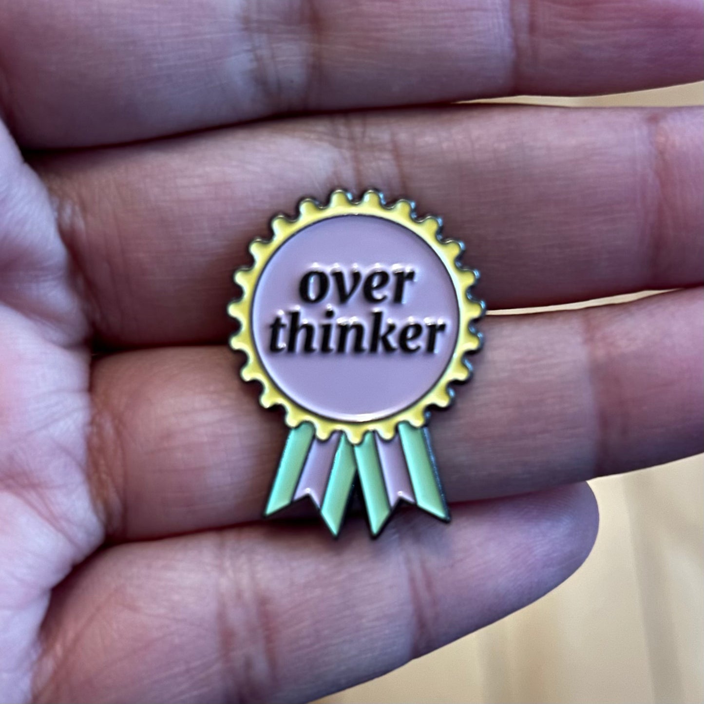 Overthinker Enamel Pin