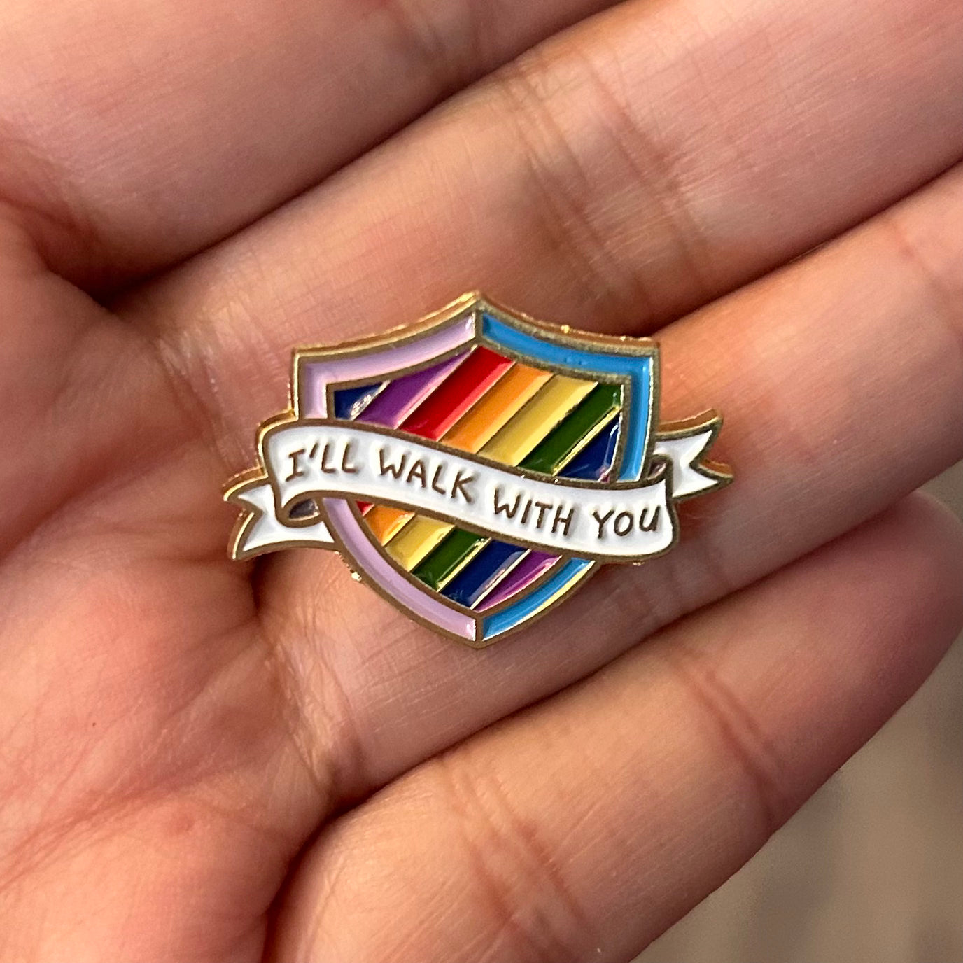 I’ll Walk With You Enamel Pin