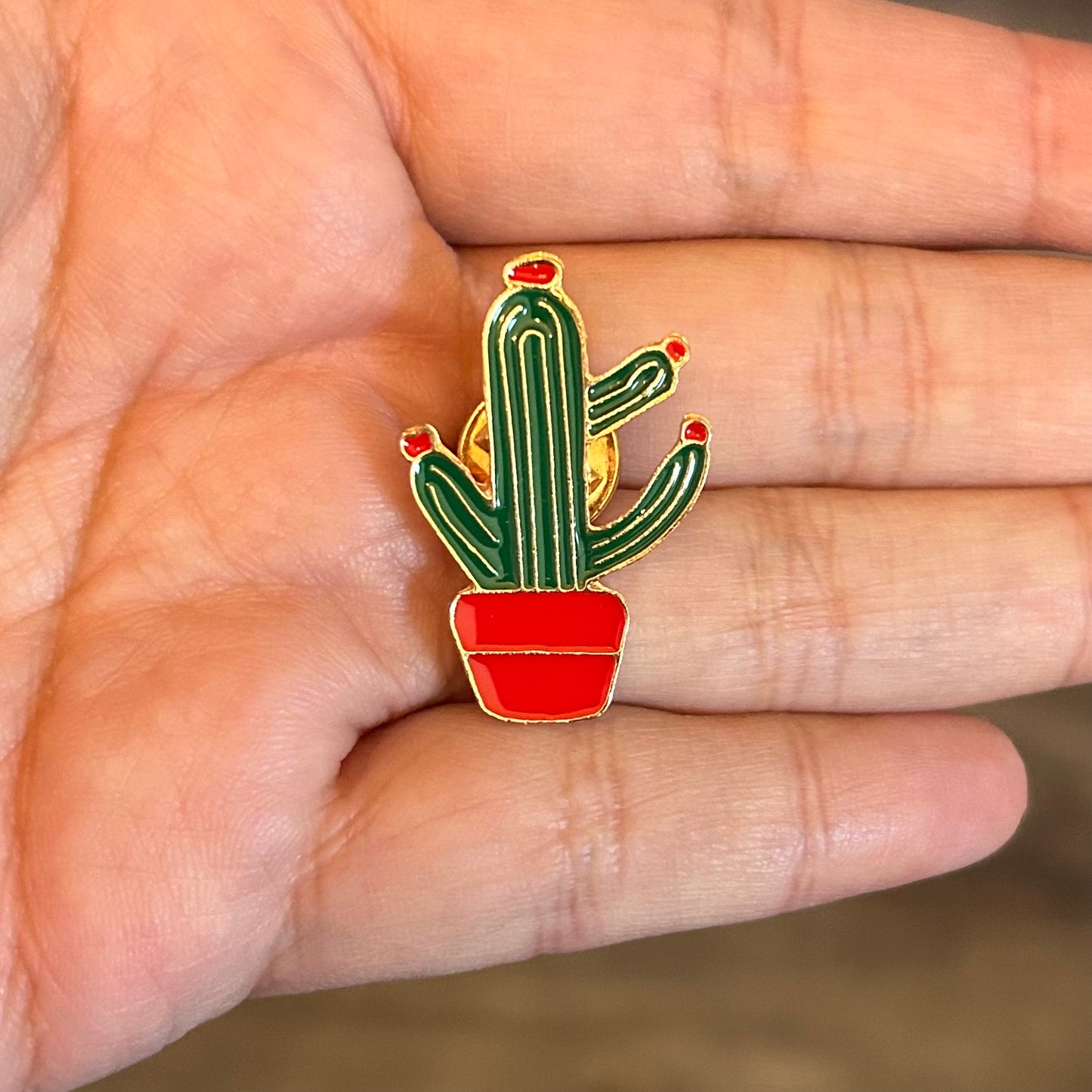 Cactus Enamel Pin