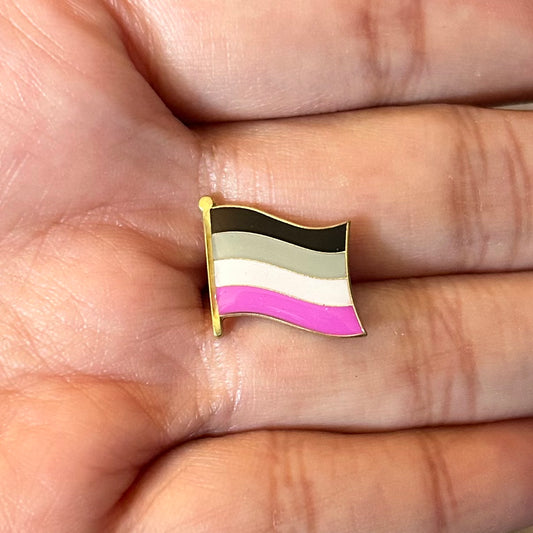 Asexual Pride Flag Enamel Pin