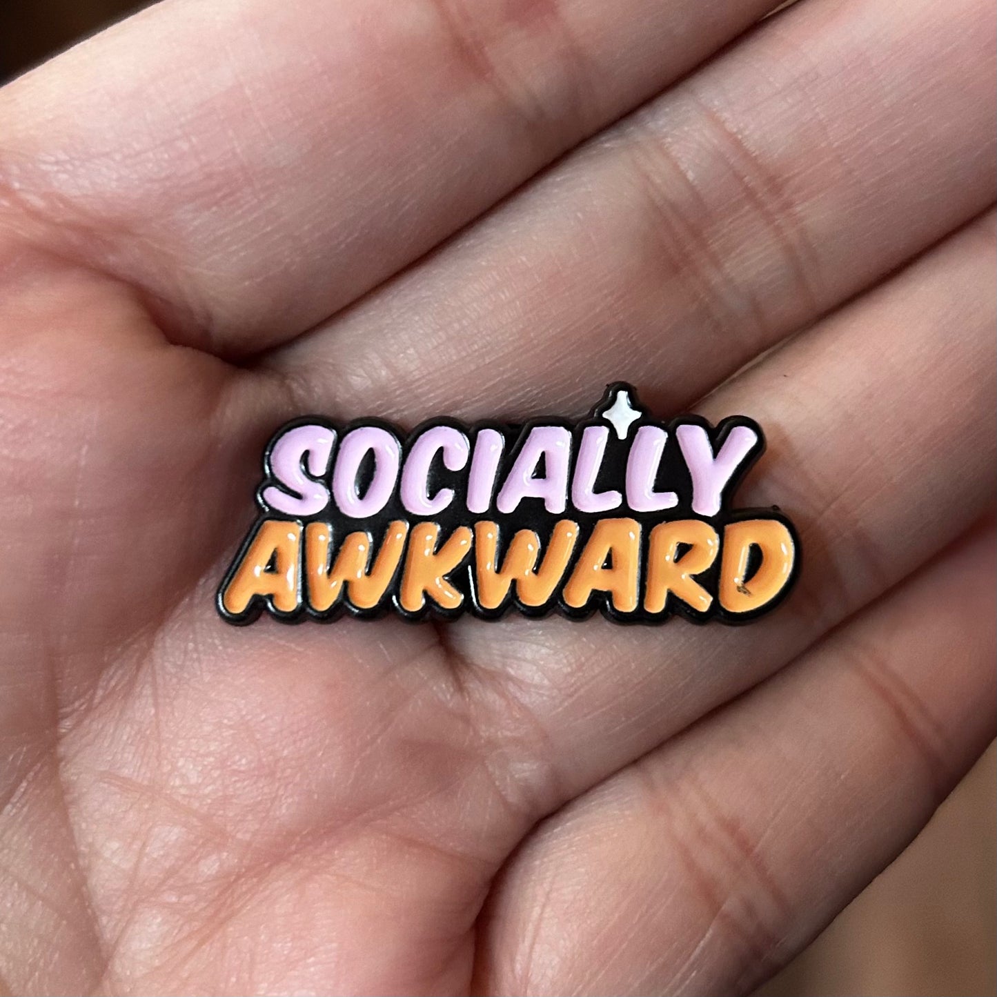 Socially Awkward Enamel Pin