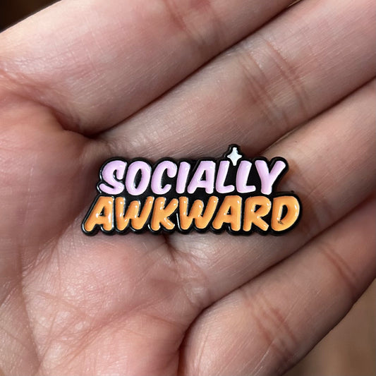 Socially Awkward Enamel Pin