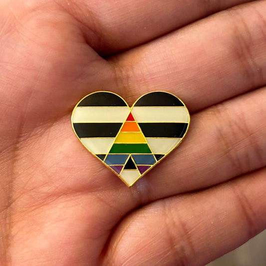 Pride Ally Heart Enamel Pin