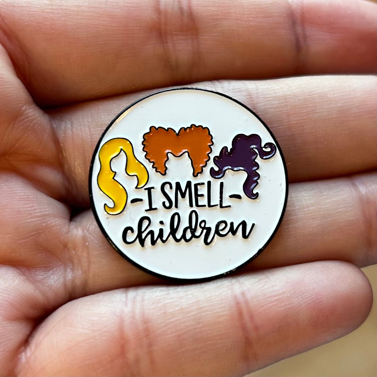 I Smell Children Enamel Pin